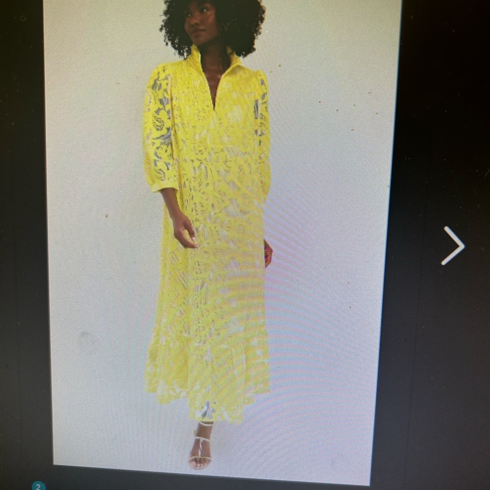 Tuckernuck Yellow Lace Maxi Dress
